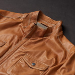Catania Leather Jacket // Tan (Euro: 54)