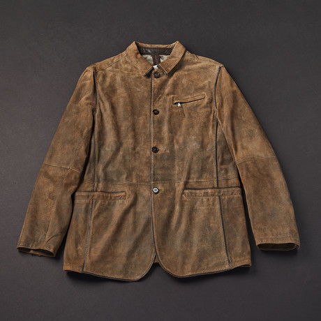 Bergamo Leather Jacket // Brown (Euro: 50)