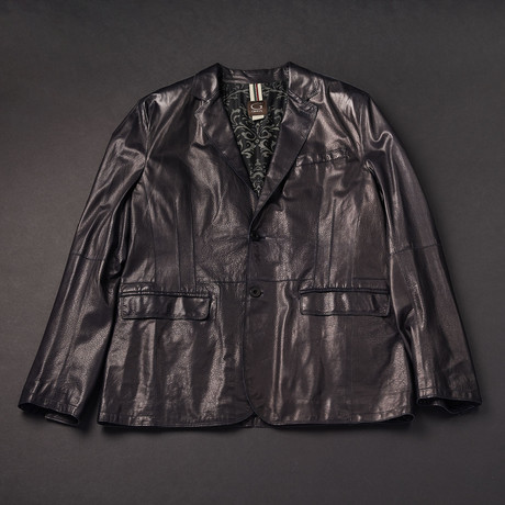 Turin Leather Jacket // Blue (Euro: 50)