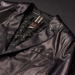 Turin Leather Jacket // Blue (Euro: 50)