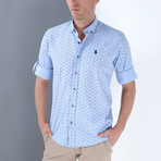 Davis Button Up Shirt // Blue (Large)