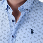Davis Button Up Shirt // Blue (Small)