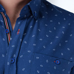 Jose Button-Up Shirt // Indigo (X-Large)
