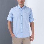 Joey Button-Up Shirt // Blue (3X-Large)