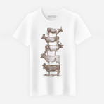 Cow Cow Nuts T-Shirt // White (S)