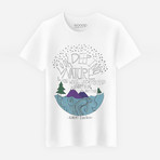 Deep Into Nature T-Shirt // White (S)