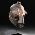 20th C. African Binji Wood Helmet Mask - Tshibangabanga