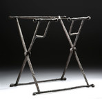 Exhibited Roman Iron Military Officer Folding Chair