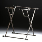 Exhibited Roman Iron Military Officer Folding Chair