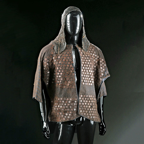 Japanese Edo Iron Kikko Chain Mail Tunic & Hood - Artemis Gallery ...
