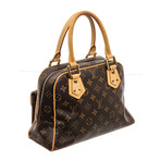 Women's Monogram Canvas Leather Manhattan PM Bag // Brown // Pre-Owned