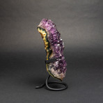 Amethyst Cluster v.1 + Custom Metal Display Stand // 8"