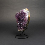 Amethyst Cluster v.2 + Custom Metal Display Stand // 8"