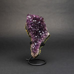 Amethyst Cluster v.1 + Custom Metal Display Stand // 8"