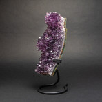 Amethyst Cluster + Custom Metal Display Stand // 11.5"