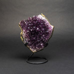 Amethyst Cluster v.2 + Custom Metal Display Stand // 8"