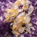 Amethyst + Calcite Crystal Cluster