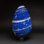 Huge Lapis Lazuli Egg + Acrylic Display Stand