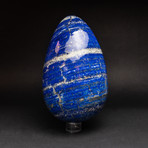 Huge Lapis Lazuli Egg + Acrylic Display Stand