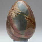 Polychrome Jasper Egg + Acrylic Display Stand