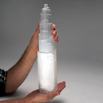 Natural Cats-Eye Selenite Tower