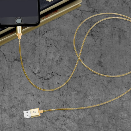 ToughLink Lightning Cables // Set of 2 // Gold