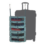 The Super PACK // Suitcase and Luggage Organizer + Zipper Closures // Teal