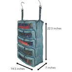 The Super PACK // Suitcase and Luggage Organizer + Zipper Closures // Teal