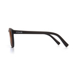 ST Round Polarized Sunglasses // Brown Lumolux