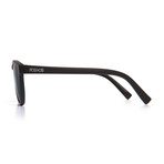 ST Round Sunglasses // Black + Smoke Lumolux