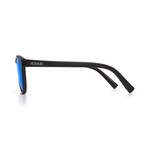 ST Round Polarized Sunglasses // Blue Mirror Lumolux