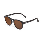 ST Round Polarized Sunglasses // Brown Lumolux