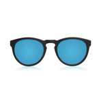 ST Round Polarized Sunglasses // Blue Mirror Lumolux