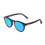 ST Round Polarized Sunglasses // Blue Mirror Lumolux