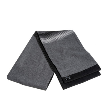 AESW2046 100% Wool Dress Scarf // Solid Gray