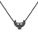 Dark Falcon Necklace // Black