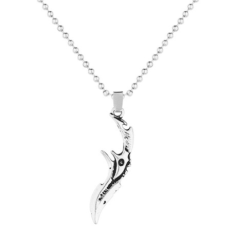 Knife Necklace // Antique Silver