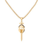 Sword Necklace // Gold