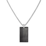 Gray Tag Necklace