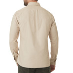 Italian Brushed Khaki Oxford Button Down Shirt // Tan (XL)