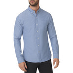 Blue White Jameson Stripe Button Down Shirt // Blue + White (XL)