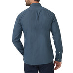 Belden Microcheck Button Down Shirt // Navy (L)