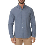 Bay Blue Gingham Button Down Shirt // Bay Blue (XL)