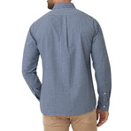 Bay Blue Gingham Button Down Shirt // Bay Blue (XL)