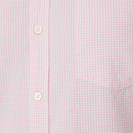 Light Pink Micro Gingham Button Down Shirt // Light Pink (S)