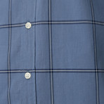 Blue Jasper Plaid Button Down Shirt // Blue (M)