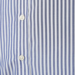 Blue Bengal Stripe Button Down Shirt // Blue (L)