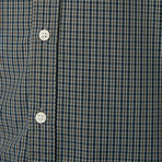 Rugby Micro Check Button Down Shirt // Green (S)