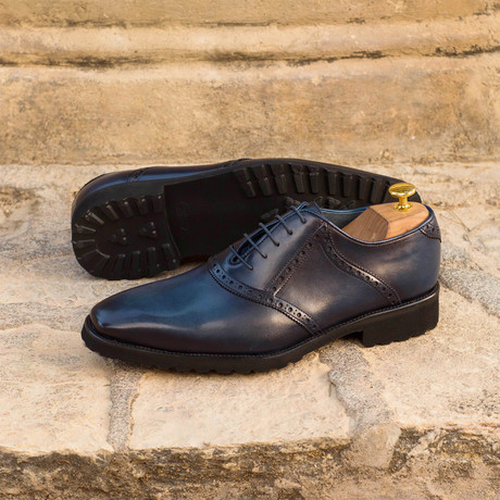 Saddle // Navy + Black (US: 5)