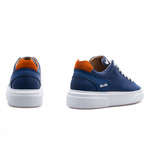 Low Top Sneaker // Saks Blue + Orange (Euro: 43)